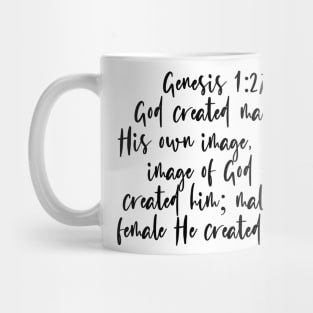 Genesis 1:27 Bible Verse Mug